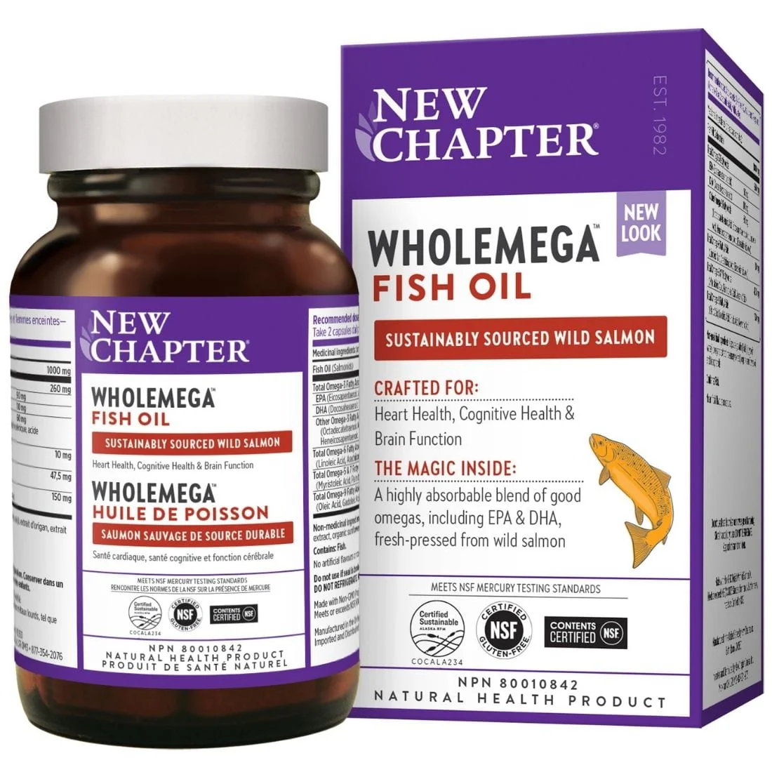 New Chapter Wholemega, 1000mg - Image 4